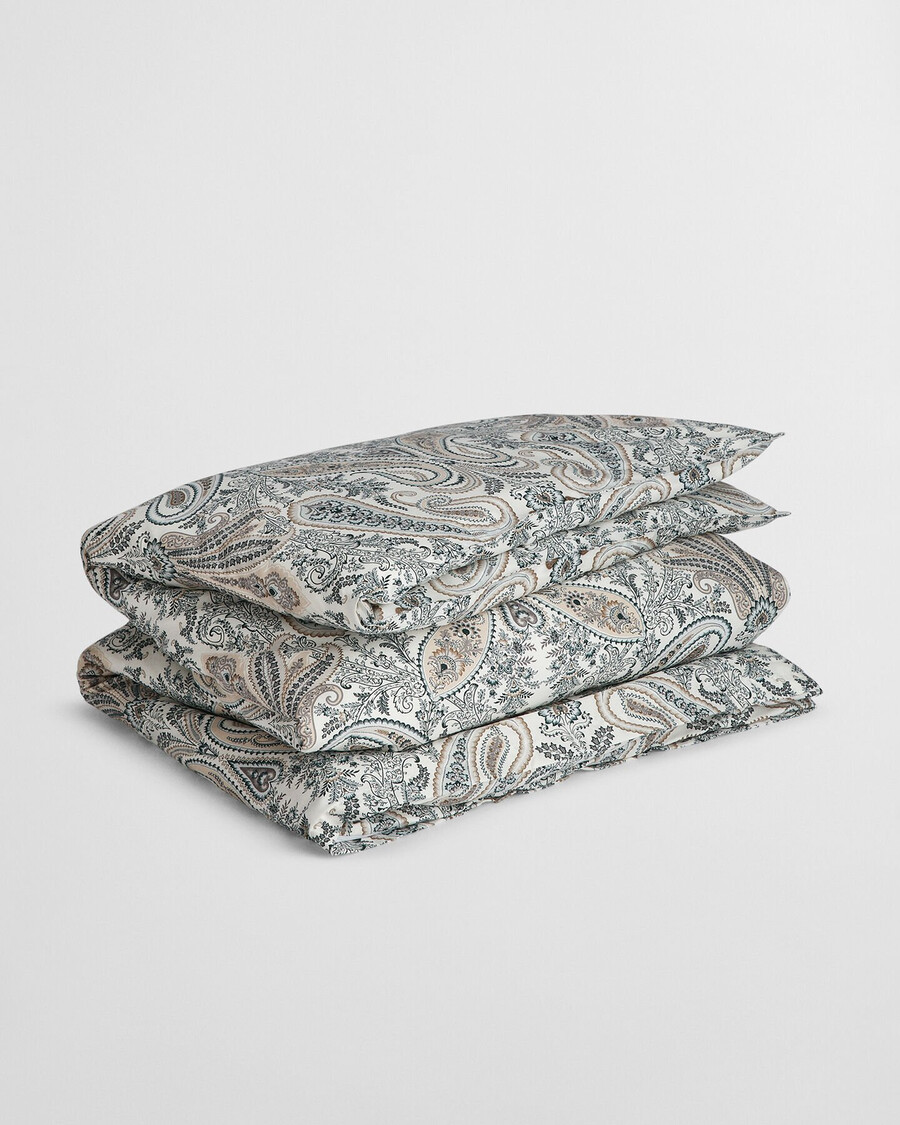 key west paisley doppelbettdecke – tartangrün