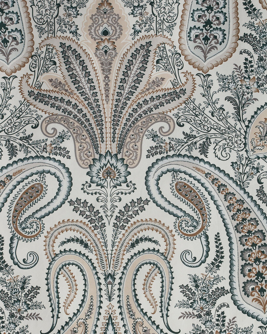 key west paisley doppelbettdecke – tartangrün