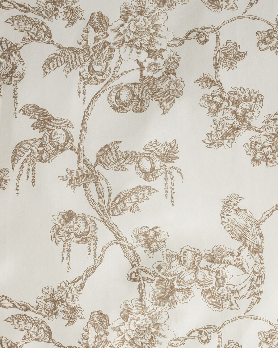 einzelbettdecke mit baum-print – taupe beige