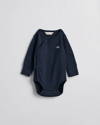 baby shield langarmbody – abendblau