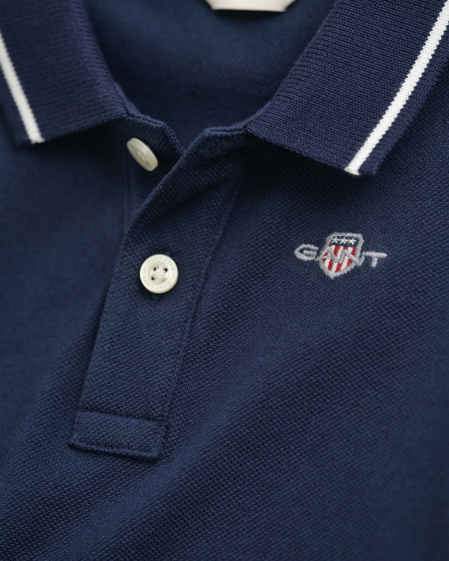 baby shield piqué langarmbody - marine