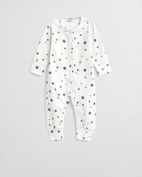 baby-schlafanzug mit schneeflocken- und g-muster – abendblau