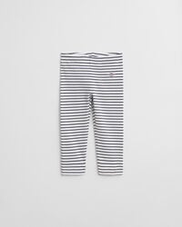 baby shield leggings mit streifen – weiß
