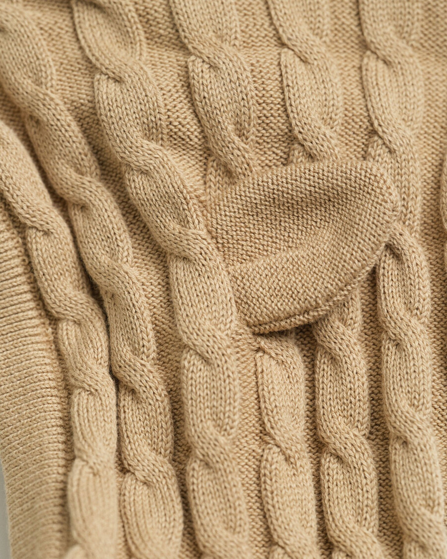baby-baumwoll-zopfstrickjacke – dunkelkhaki