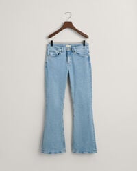 bootcut-jeans für teenager-mädchen – hellblau