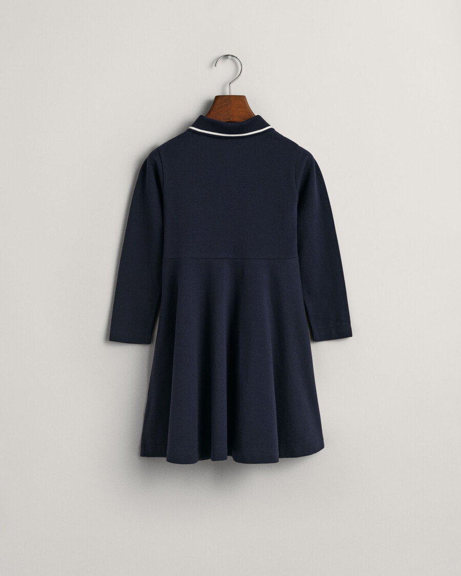 piqué-kleid für mädchen – abendblau