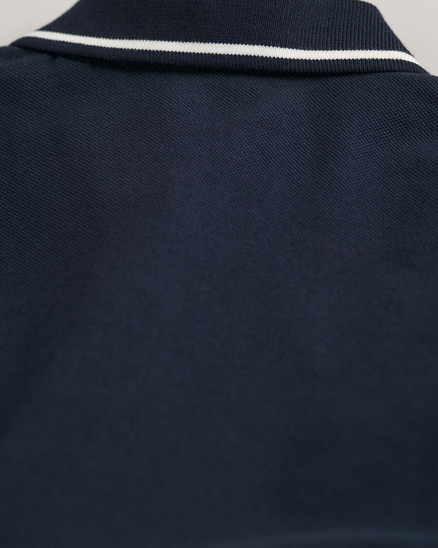 piqué-kleid für mädchen – abendblau