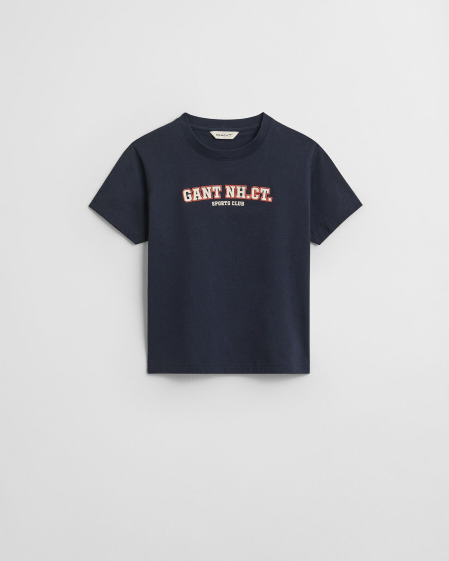 kinder-t-shirt mit grafik – abendblau