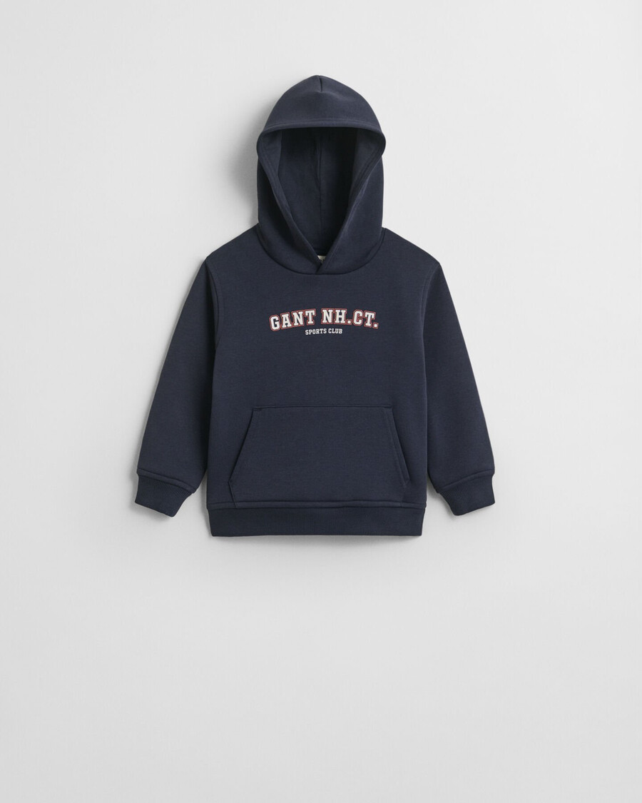 kinder-hoodie mit grafik – abendblau