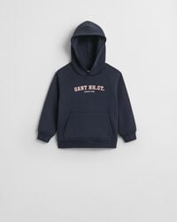 kinder-hoodie mit grafik – abendblau