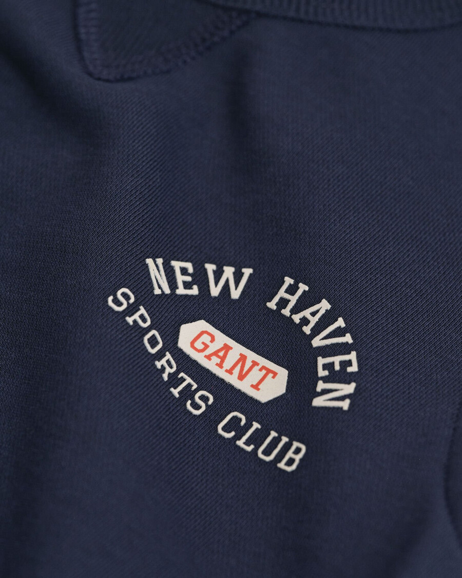 kinder-sweatshirt mit nh-grafik und rundhalsausschnitt – abendblau