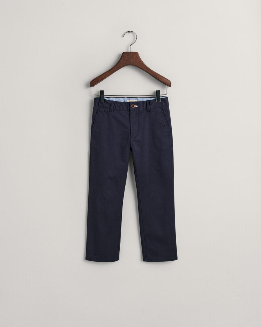 kinder-chinos in regulärer passform – marineblau