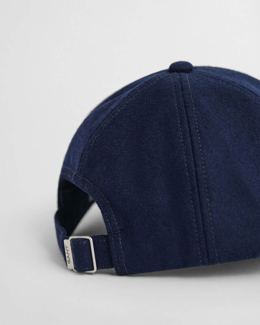 kinder-melton-cap mit grafikprint – abendblau