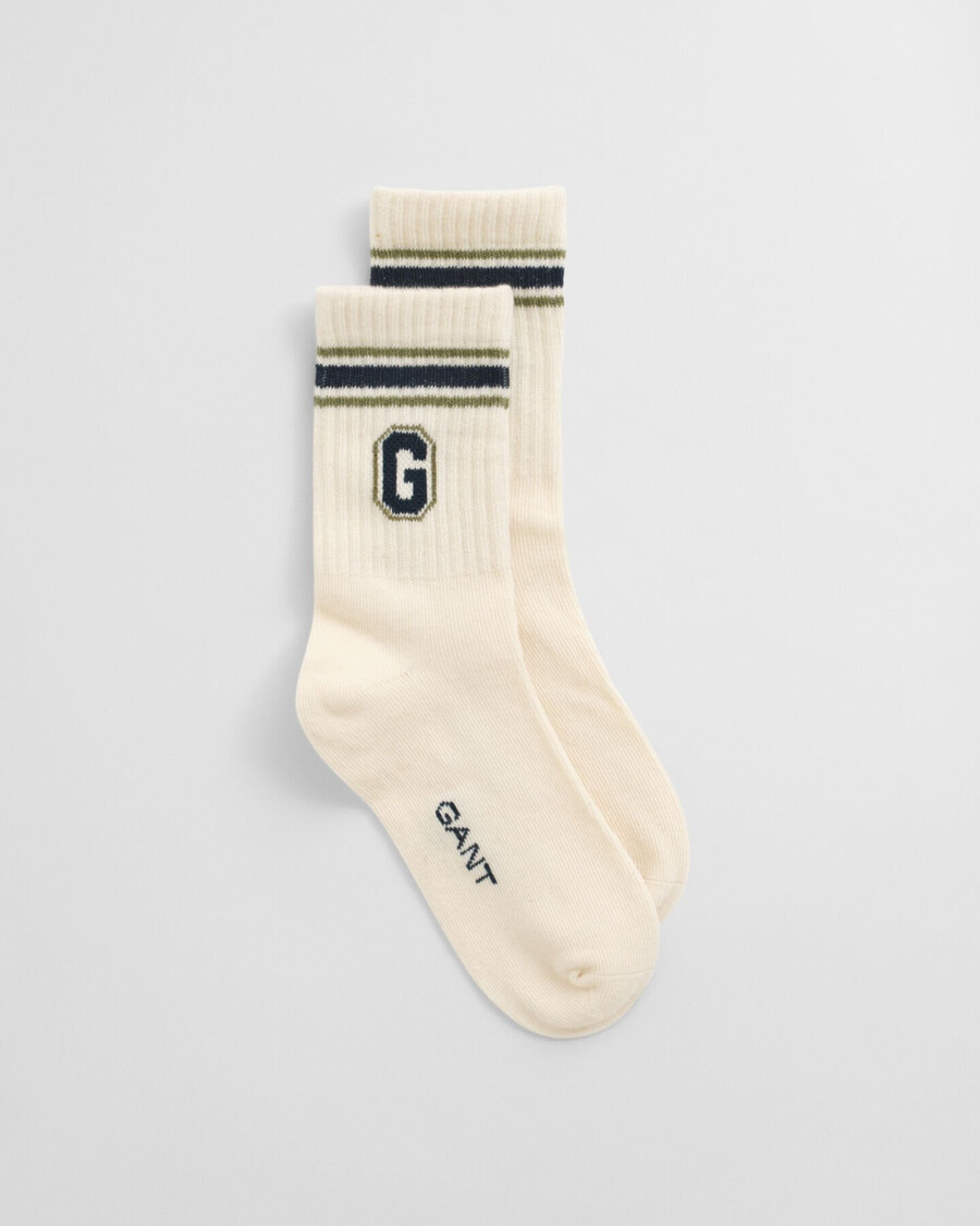 kindersocken mit grafikmuster – elfenbeinweiß