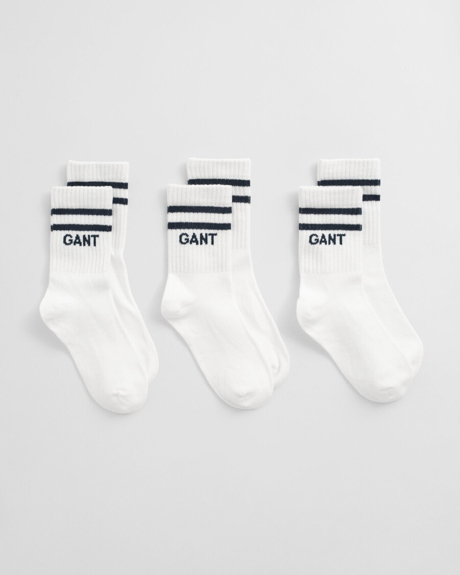 3er-pack sportsocken für kinder – weiß