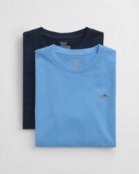 2er-pack t-shirts mit rundhalsausschnitt für teenager – traumblau