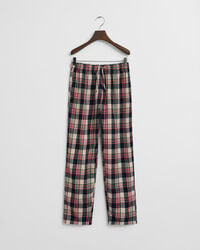 flanell-pyjamahose mit karomuster für teenager – rubinrot