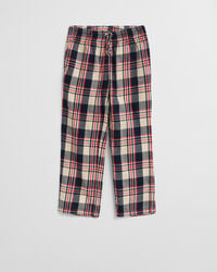 kinder-flanell-pyjamahose mit karomuster – rubinrot