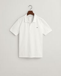 teens shield piqué-poloshirt – weiß
