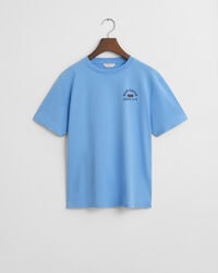 grafik-t-shirt für teenager – traumblau