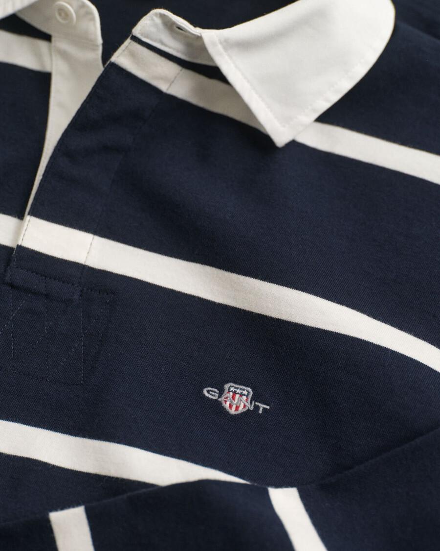 teens shield streifen-rugbyschuh - abendblau