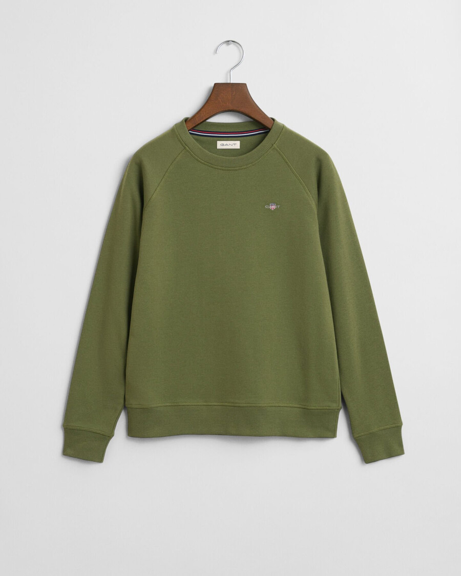 teens shield sweatshirt mit rundhalsausschnitt – olivgrün