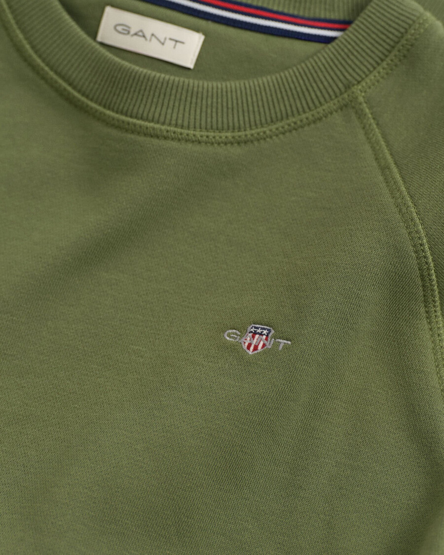 teens shield sweatshirt mit rundhalsausschnitt – olivgrün