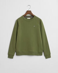 teens shield sweatshirt mit rundhalsausschnitt – olivgrün