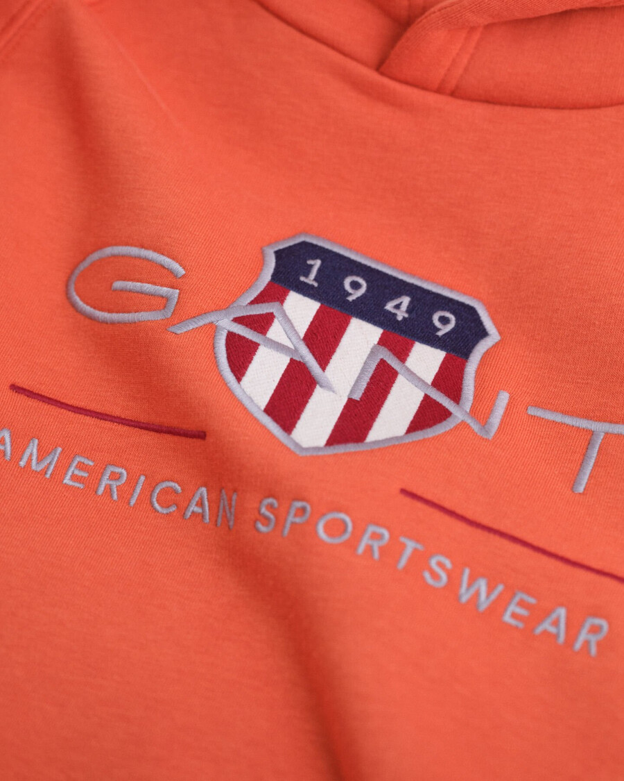 teens archive shield hoodie – tieforange
