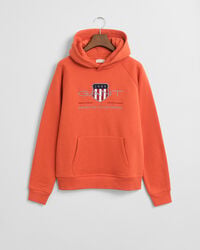 teens archive shield hoodie – tieforange