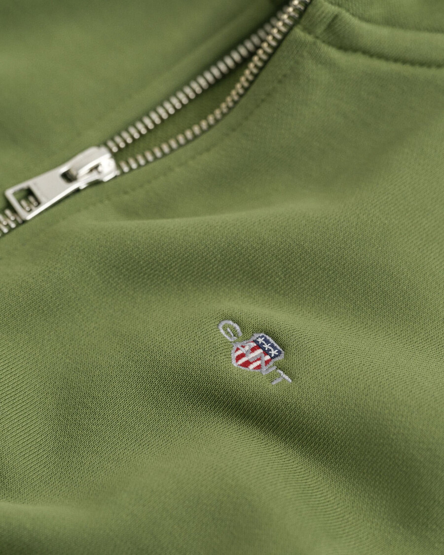 teens shield halfzip sweatshirt – olivgrün