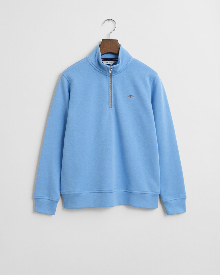 teens shield halfzip sweatshirt – traumblau