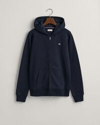 teens shield zip hoodie – abendblau
