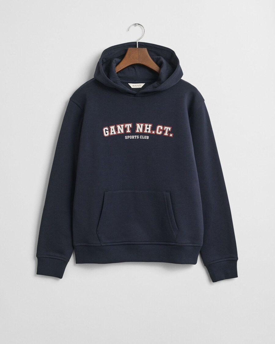 grafik-hoodie für teenager – abendblau