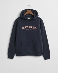 grafik-hoodie für teenager – abendblau