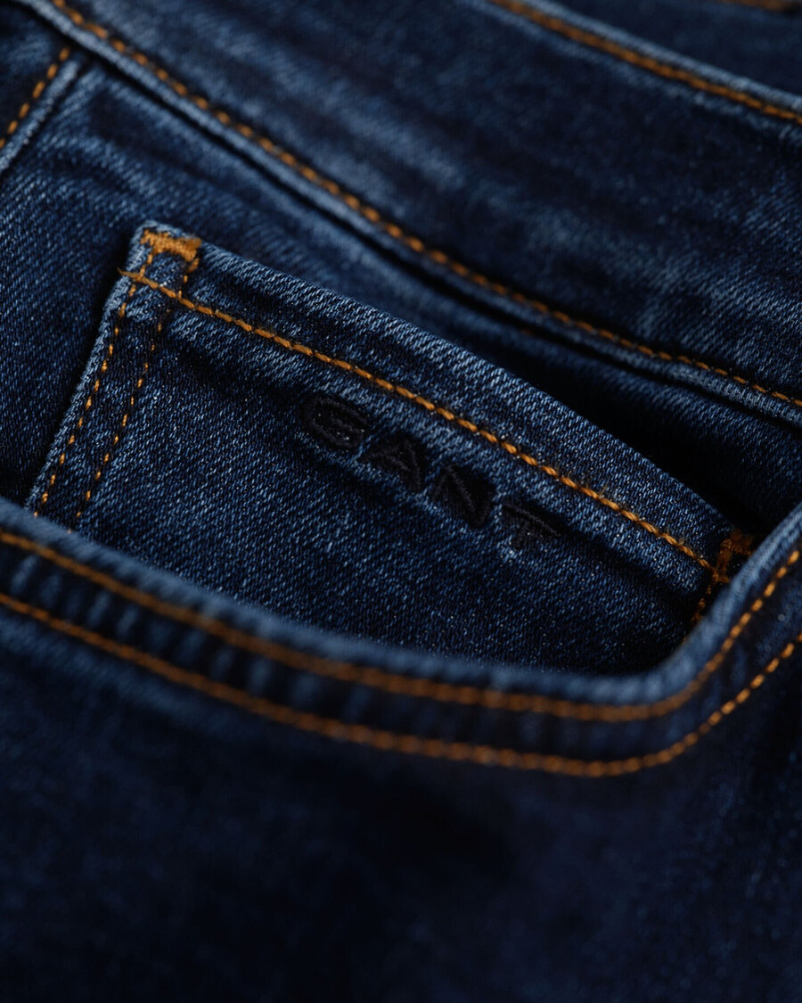 slim-fit-jeans für jungen teenager – dunkelblau