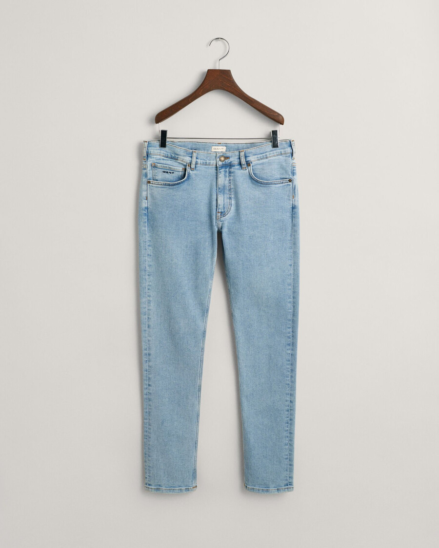 slim-fit-jeans für jungen teenager – hellblau