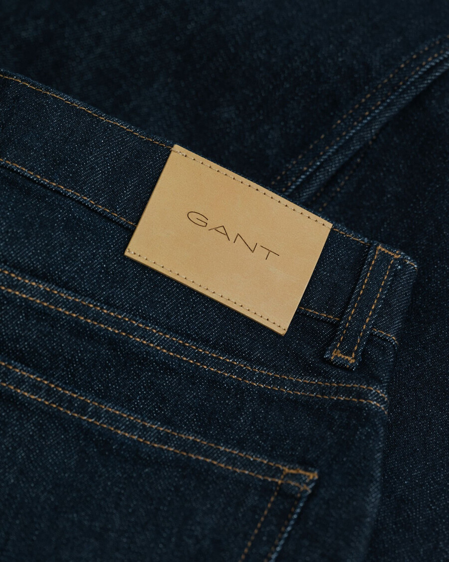 gerade geschnittene jeans für teenager-jungen – dunkelblau