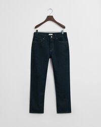 gerade geschnittene jeans für teenager-jungen – dunkelblau