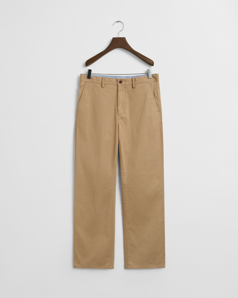 chinos für teenager-jungen mit lockerer passform – dunkelkhaki