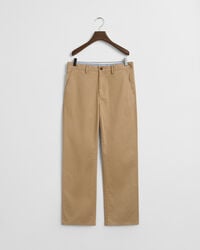 chinos für teenager-jungen mit lockerer passform – dunkelkhaki