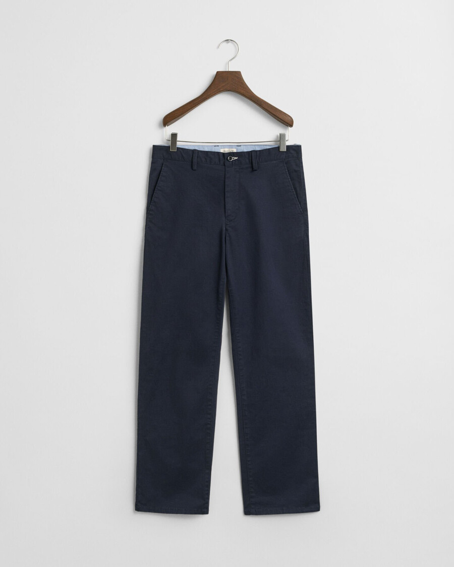 chinos für teenager-jungen mit entspannter passform – marineblau