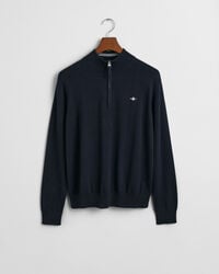teens shield baumwoll-pullover mit halbem reißverschluss – abendblau
