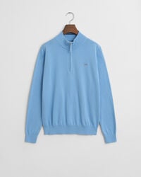 teens shield baumwoll-pullover mit halbem reißverschluss – traumblau