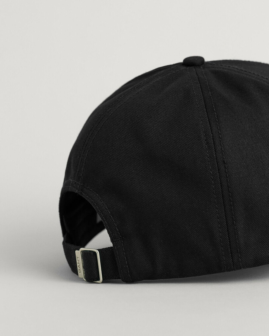 teens shield baumwoll-twill-kappe – schwarz
