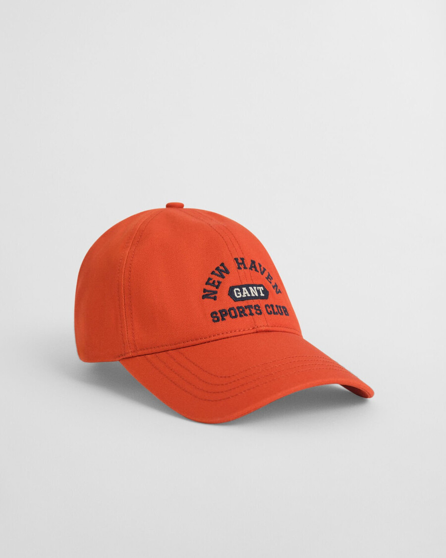 baumwollkappe mit grafikprint für teenager – dunkelorange