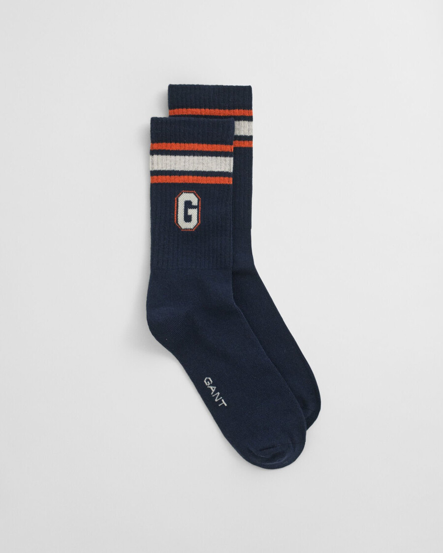 grafik-socken für teenager – abendblau