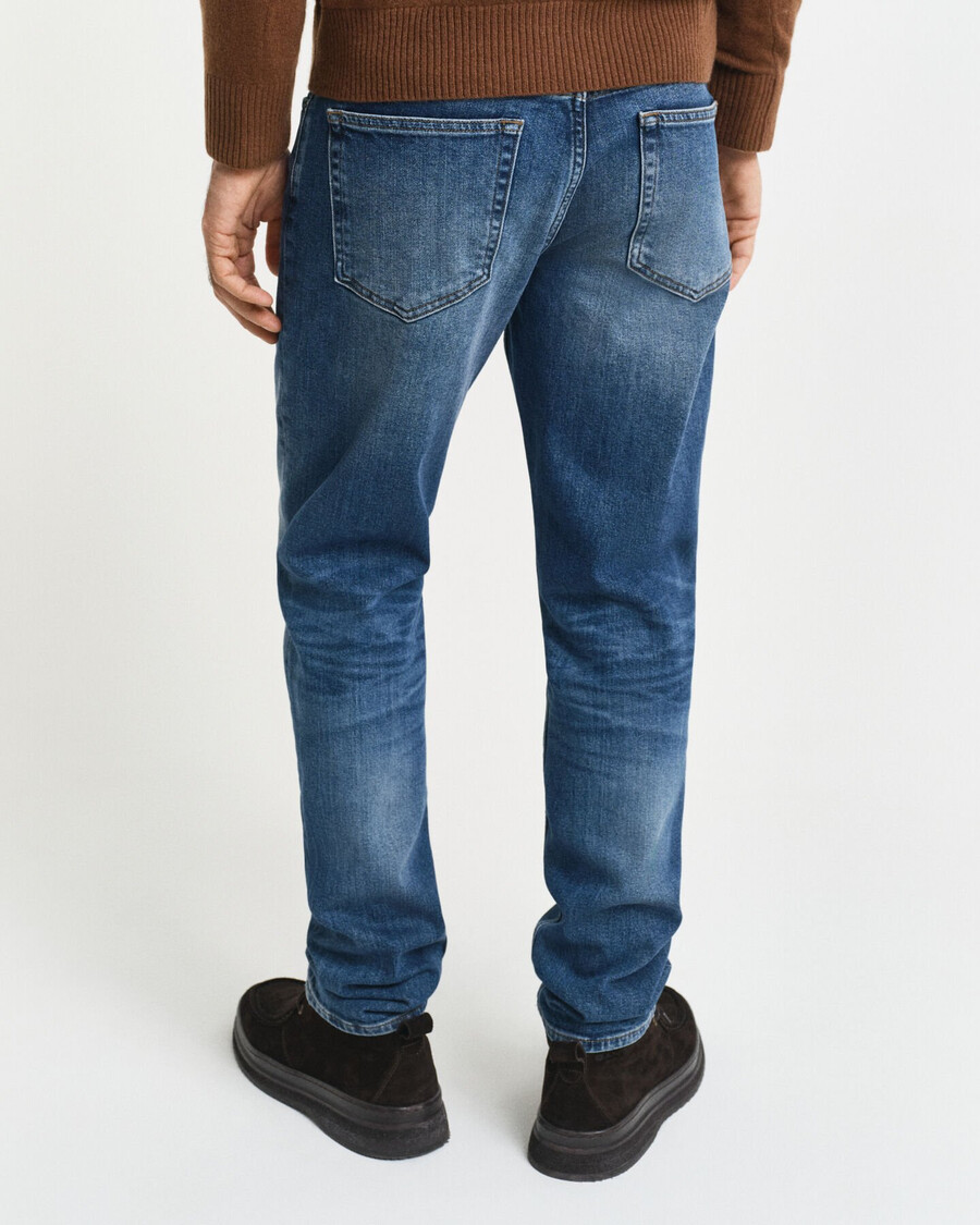 slim-fit-jeans – mittelblau vintage