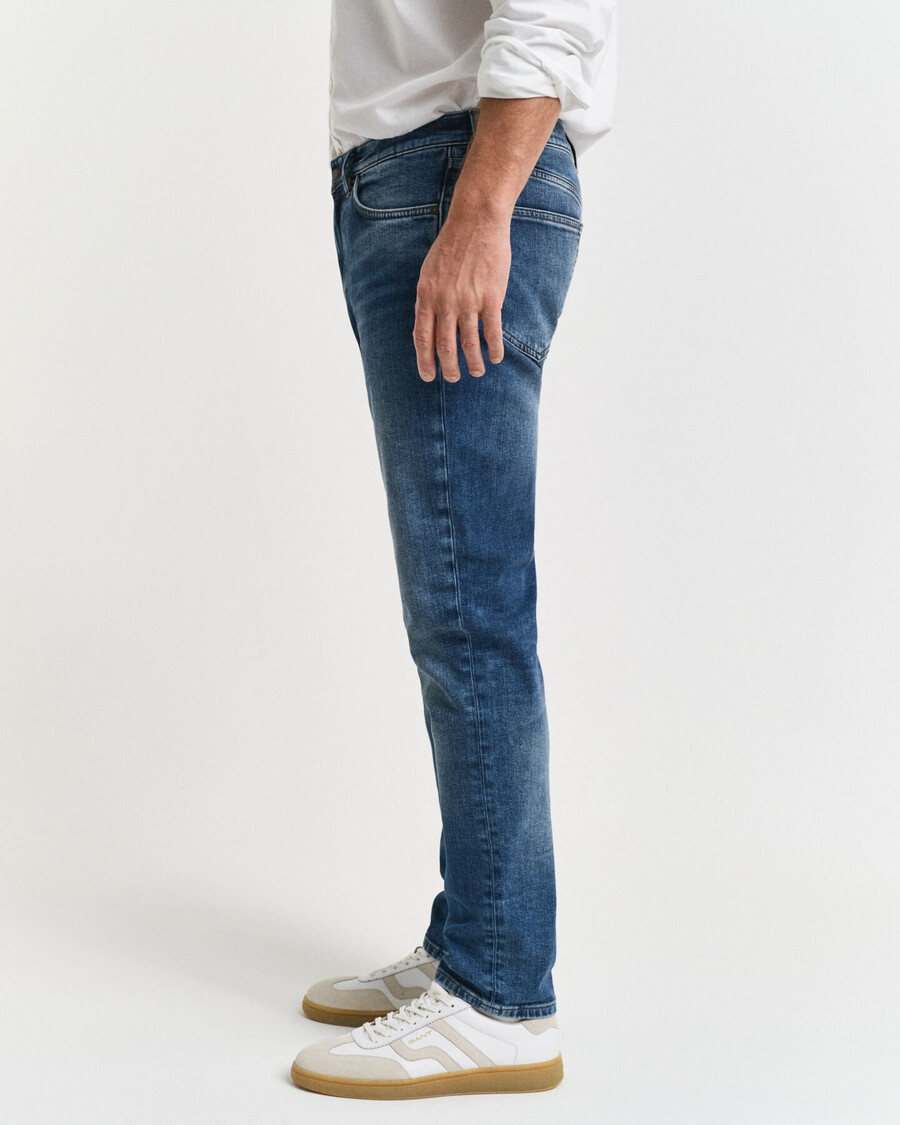 slim-fit-jeans – mittelblau vintage