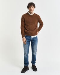 slim-fit-jeans – mittelblau vintage